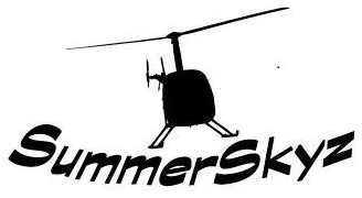 Silhouette of a helicopter above