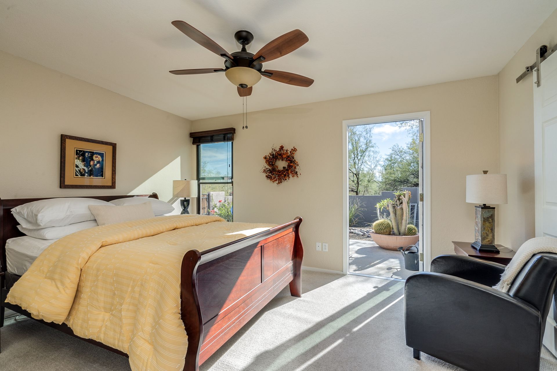 master bedroom view in our vacation in Tucson home