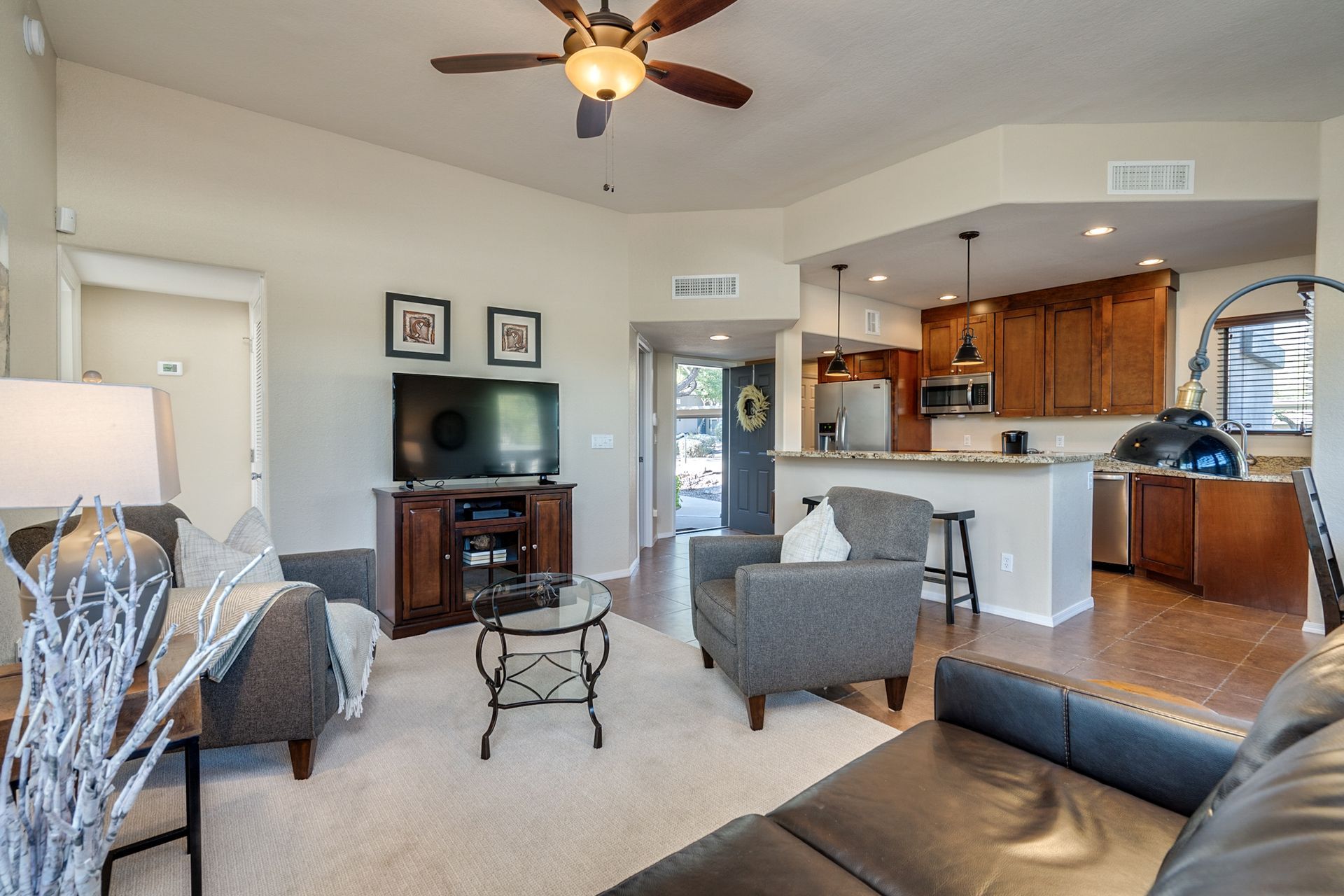 Front door of our Airbnb in Tucson arizona
