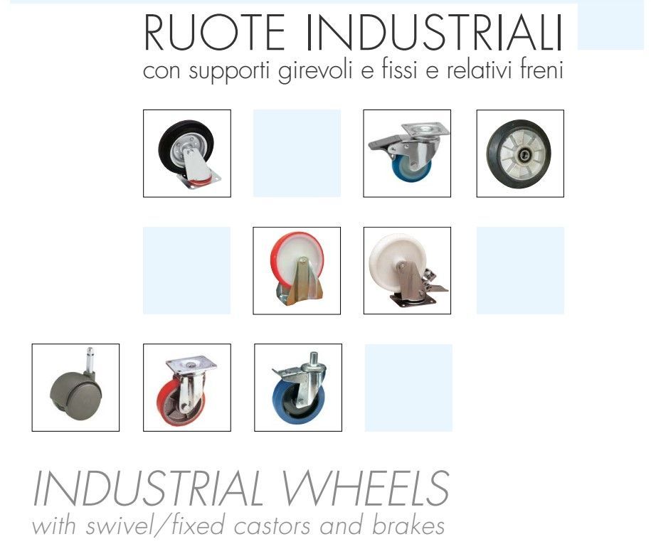 Coberlocks ruote industriale per carrelli