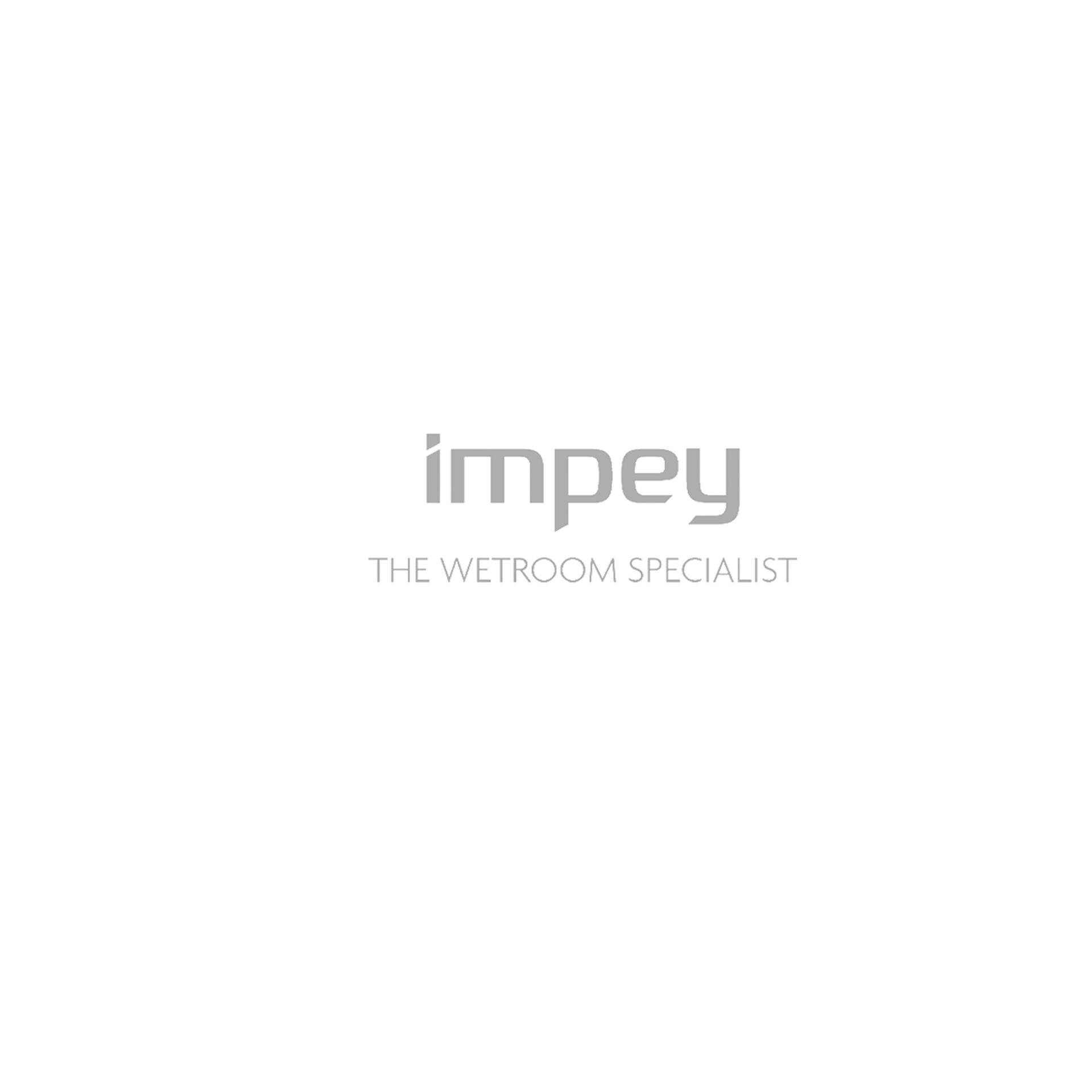 A logo for impey the wetroom specialist on a white background.