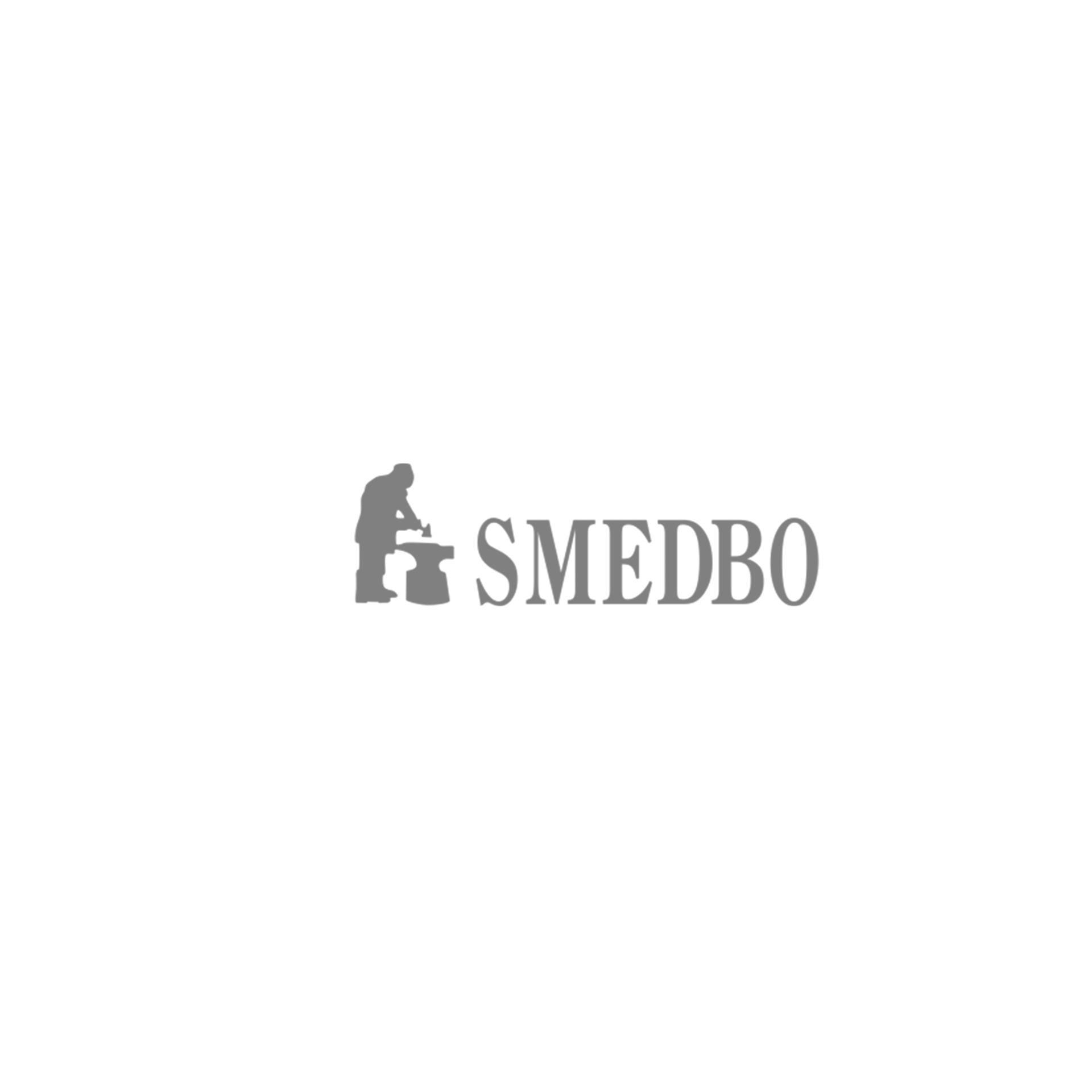 A black and white logo for a company called smedbo.