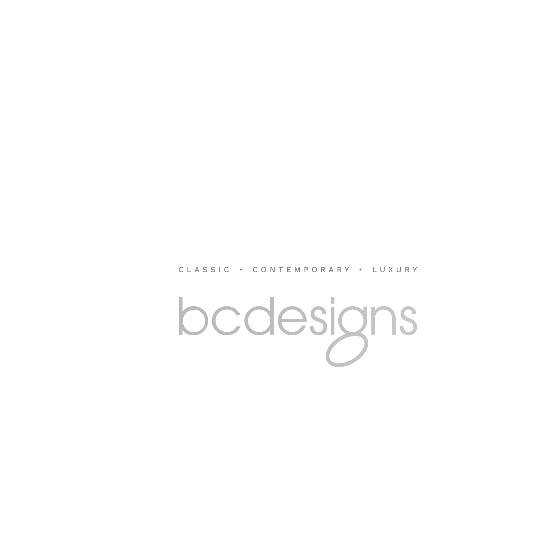 A logo for a company called bc designs on a white background.