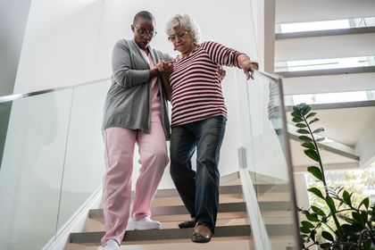 Nurse Helping A Senior Woman — Rainbow City, AL — Peace Within My Heart Home Healthcare LLC