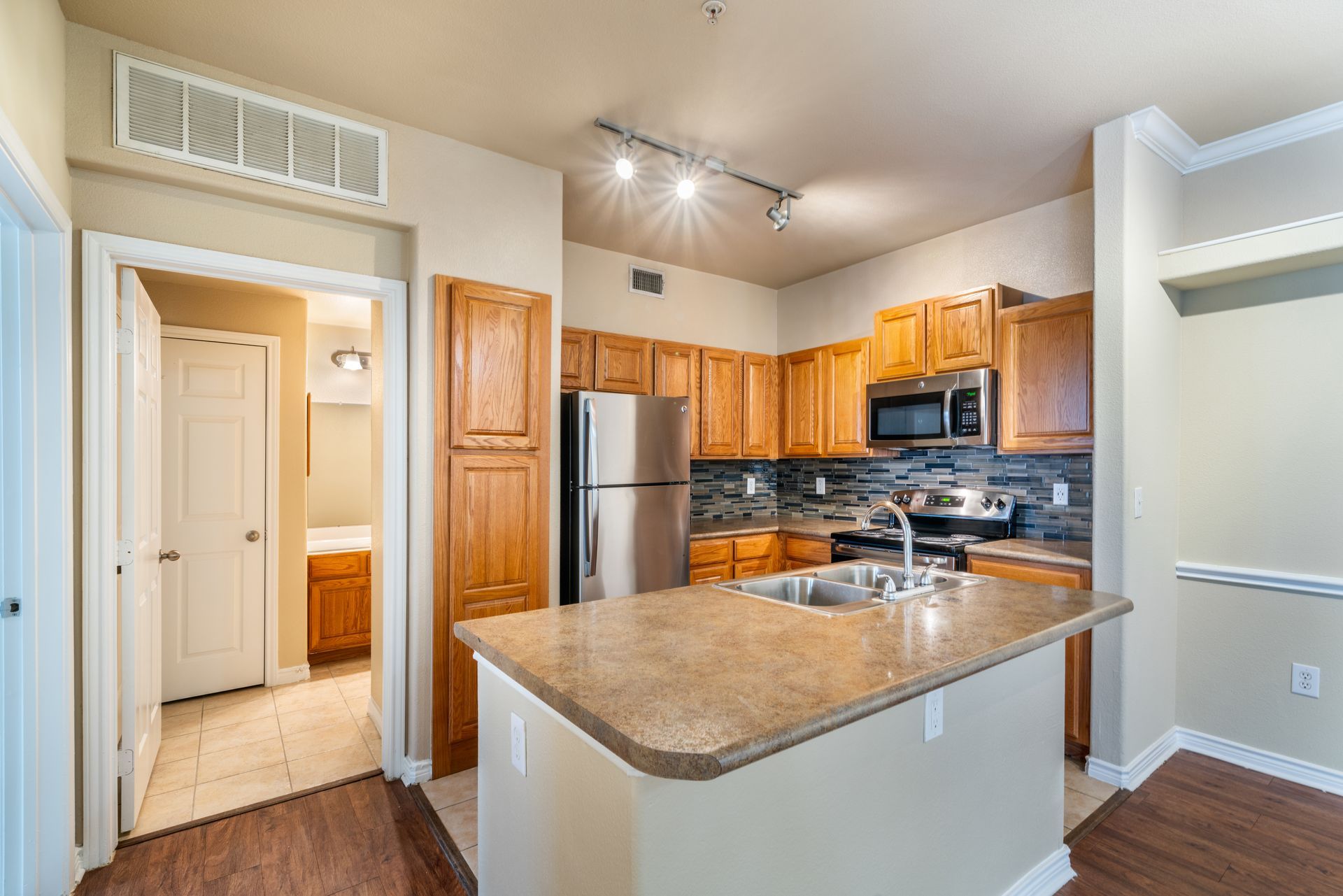 Kitchen at The Fountains of Conroe in Conroe, TX.