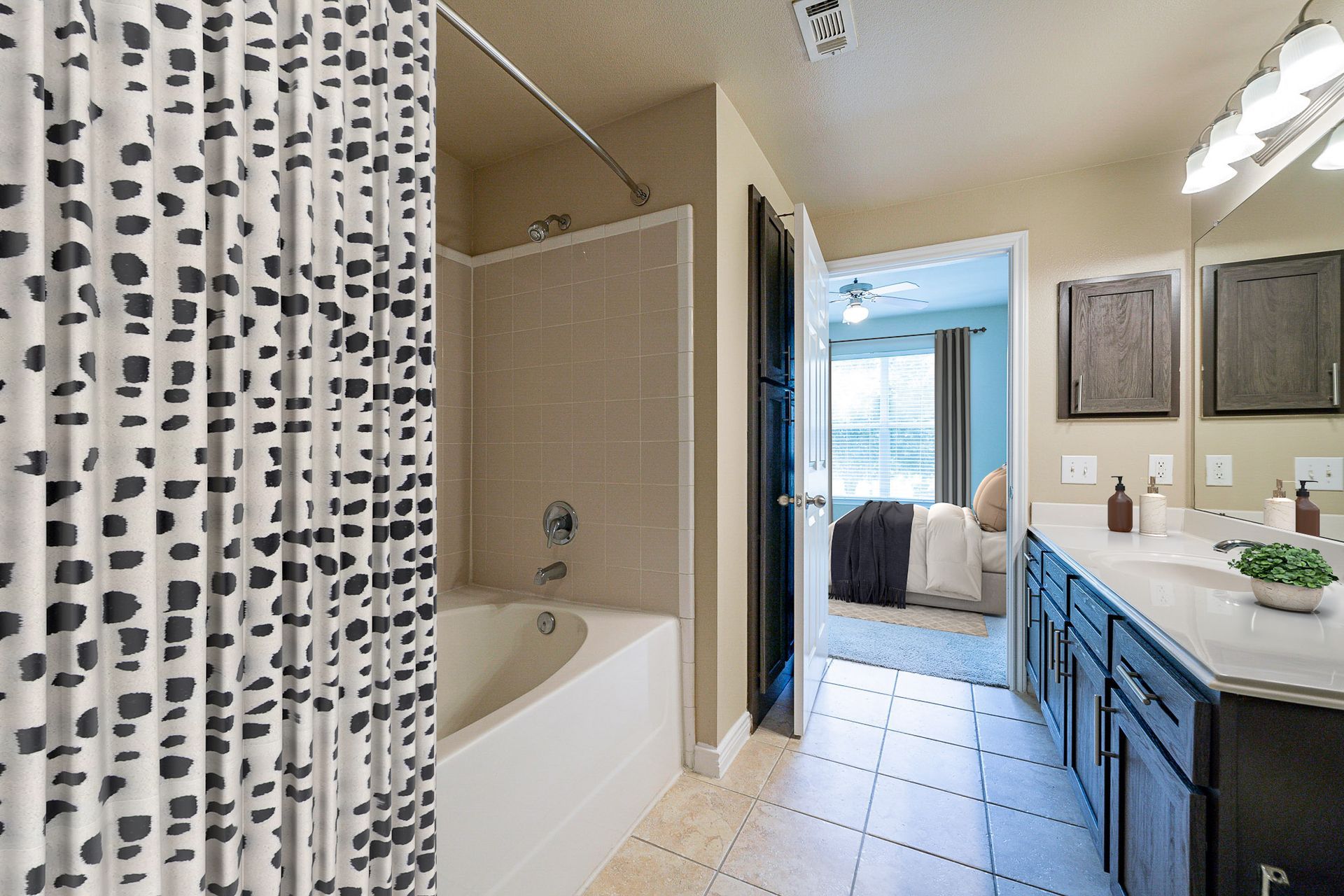 Bathroom at The Fountains of Conroe in Conroe, TX.