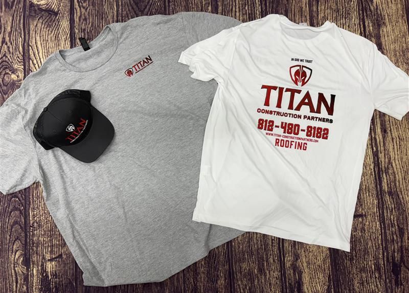 A white t-shirt with the word titan on it - Princeton, IN - Make Your Mark