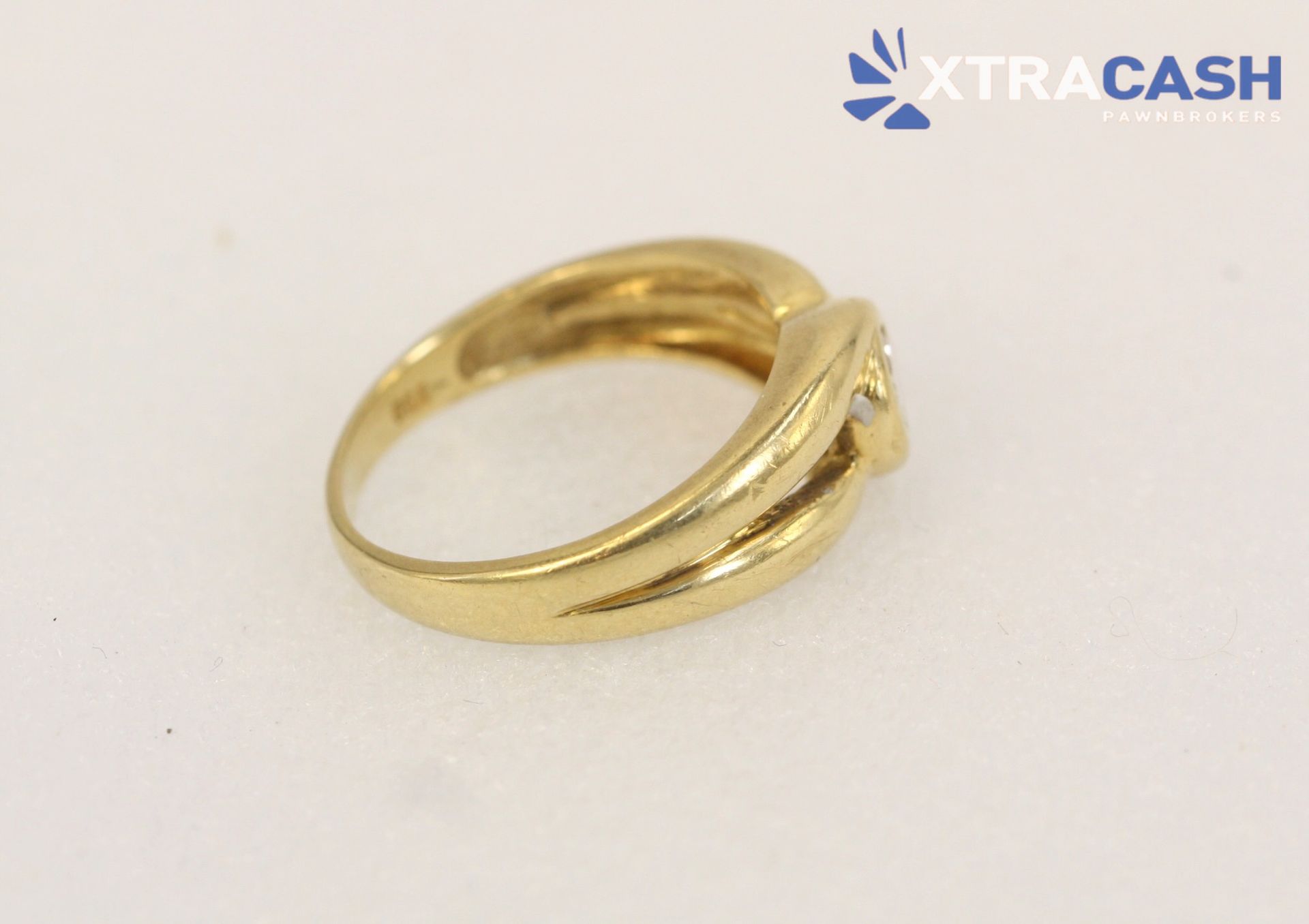 18ct Gold Diamond Solitaire Ring with Papers