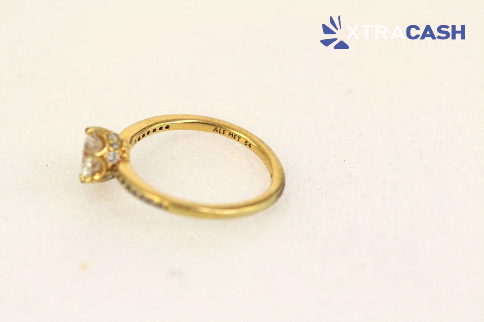 Pandora Clear Sparkling Crown Solitaire Ring