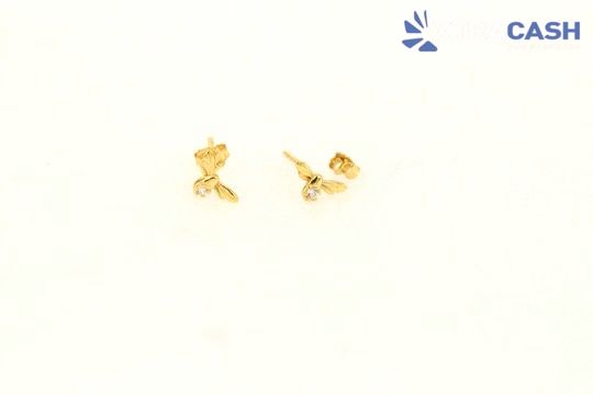 Sterling Silver Cubic Zirconia Firefly Earrings