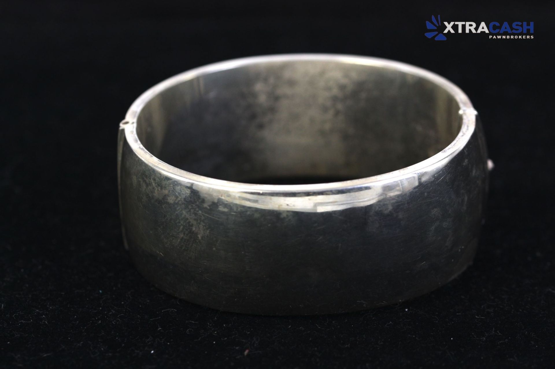 Sterling Silver Snap Close Bangle Cuff