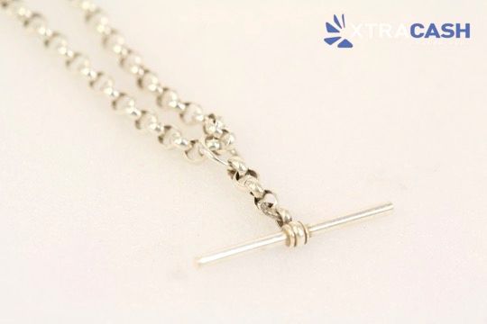 Sterling Silver T Bar Belcher With Matching Belcher Bracelet