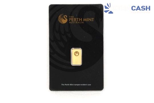 The Perth Mint Australia 999 Gold 1g Bar In Case