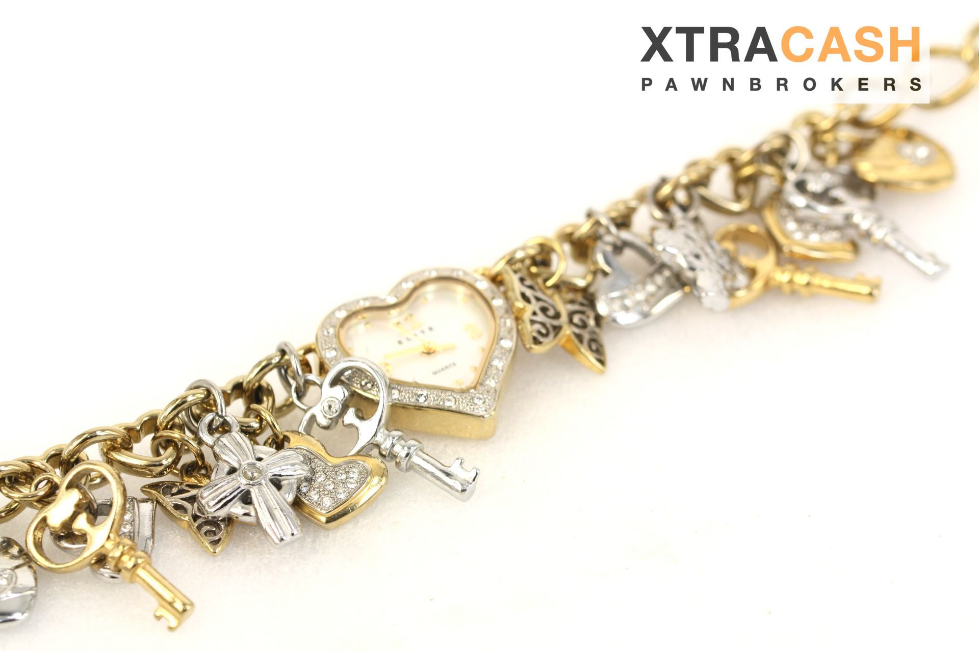 Elite Charm Bracelet Watch