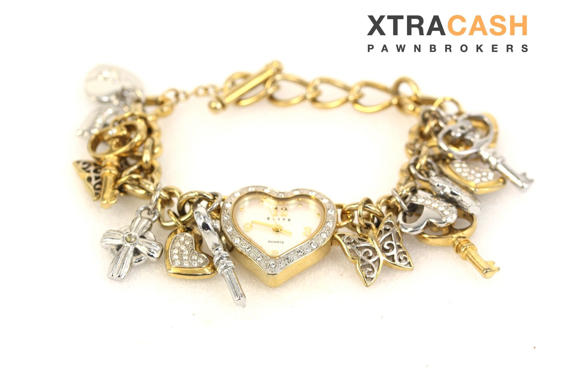 Elite Charm Bracelet Watch
