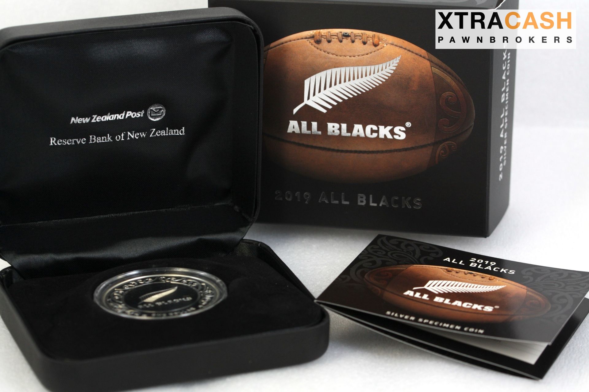 New Zealand All Blacks 1oz 2019 Silver Collectors Coin In Case- 999
