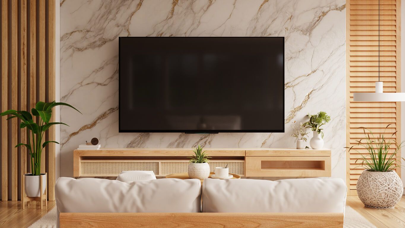 Television wall mounting