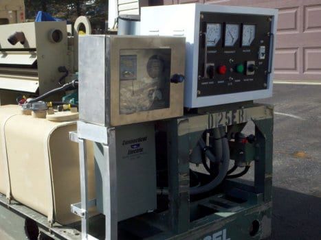 military surplus engine that was converted from Delco flywheel to SAE by making a Delco plate to match our CGG SAE generator head. It uses a GTR116 controller.