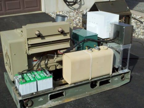 military surplus engine that was converted from Delco flywheel to SAE by making a Delco plate to match our CGG SAE generator head. It uses a GTR116 controller.