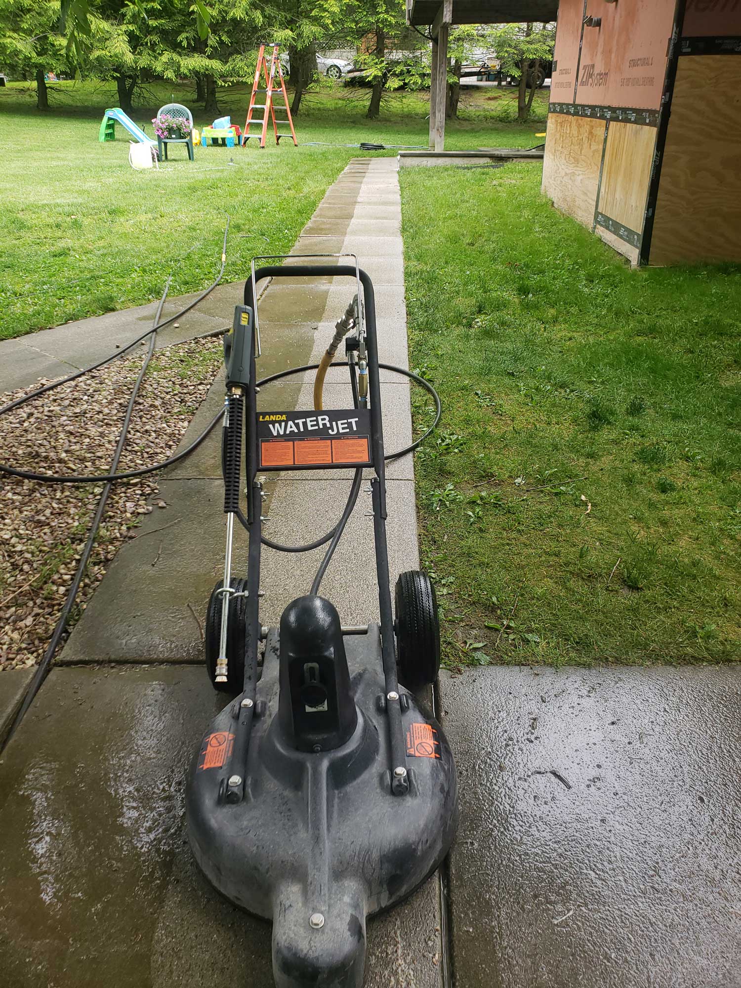 Path Walk Cleaning Using Water Jet — Arlington, NY — 6 Star Power Washing