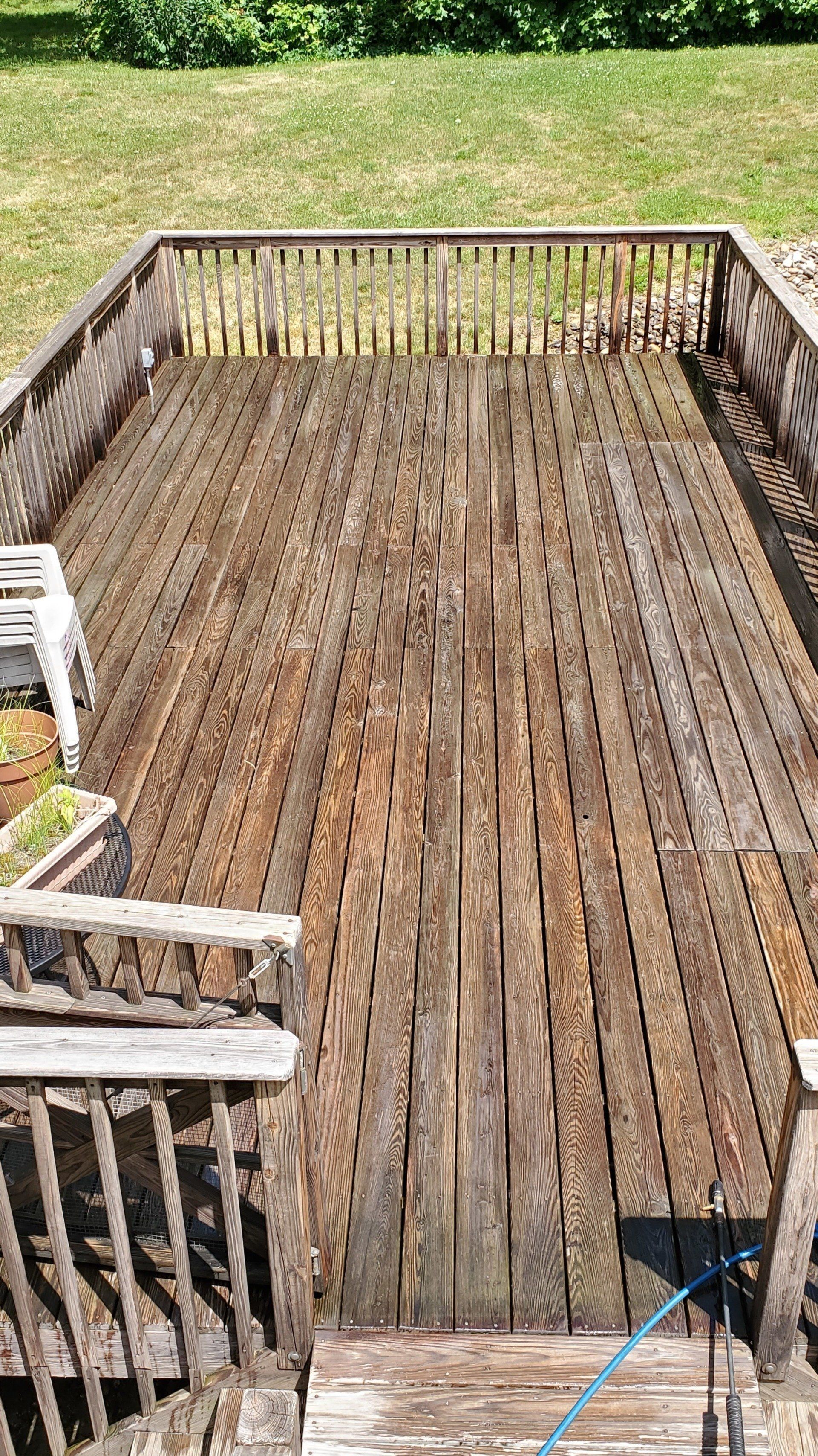 Dirty Wooden Deck — Arlington, NY — 6 Star Power Washing
