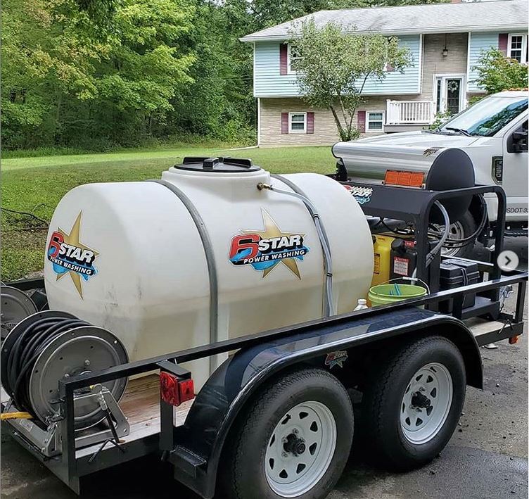 6 Star Power Washing Trailer With Water Tank — Arlington, NY — 6 Star Power Washing