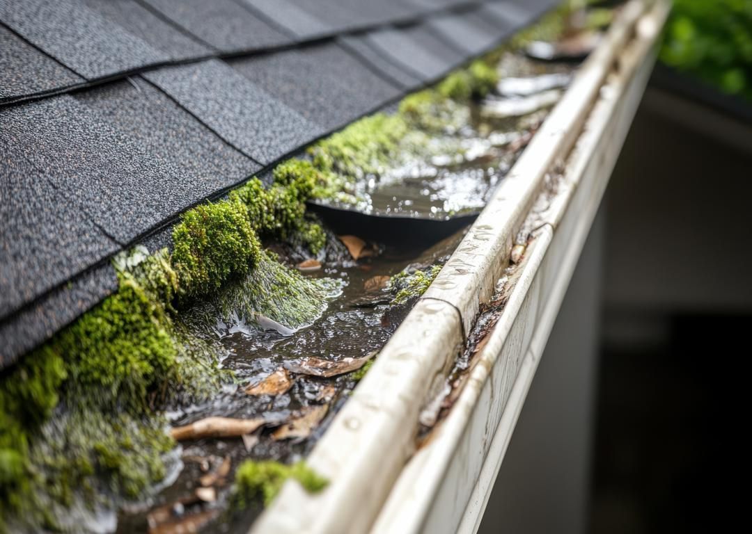 Pollen & Debris in Gutters