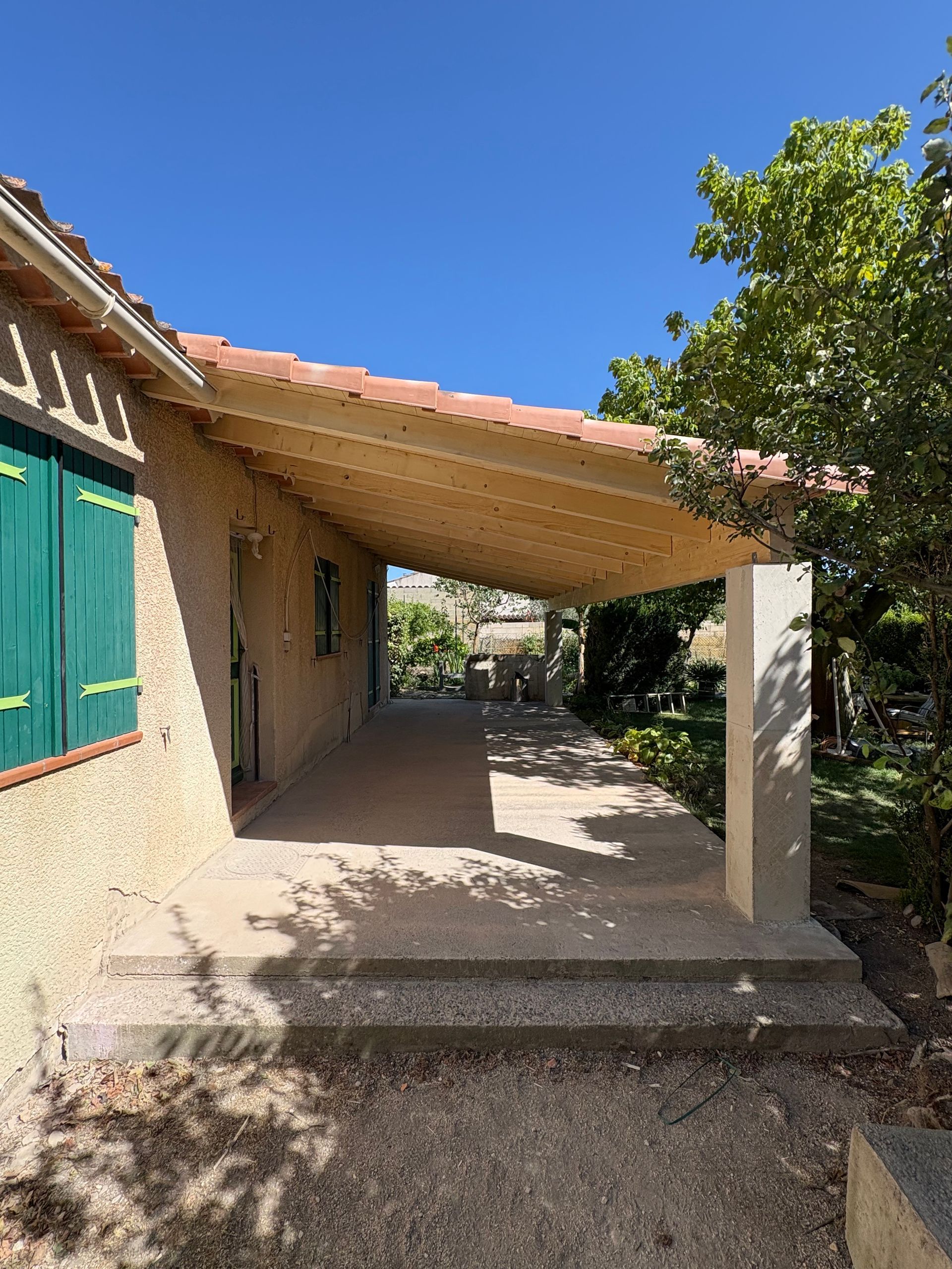 Couverture d'une terrasse