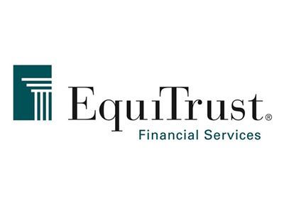 EquiTrust Financial Services logo: teal pillar icon beside the company name in black text.
