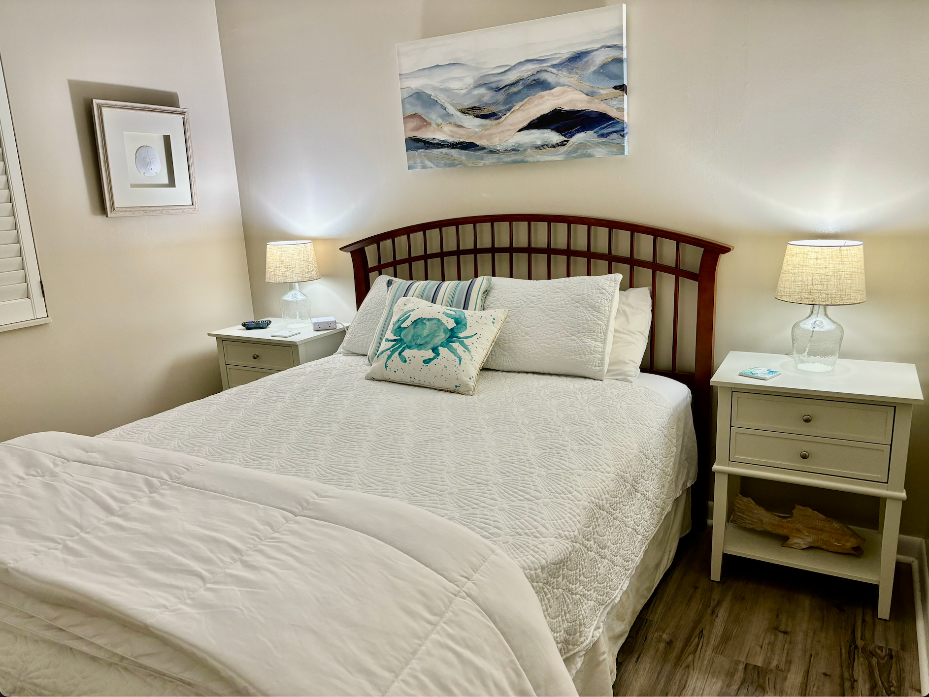 beach condo guest bed