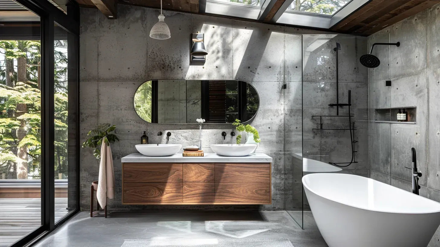 Bathroom remodel Vancouver Lower Mainland including tub-to-shower conversion and waterproof porcelain flooring. Frameless glass panels improve accessibility. Transparent pricing and timeline provided.
Vancouver bathroom renovation project with engineered stone countertop and custom mirror framing. Updated plumbing system improves efficiency. Completed to meet BC building regulations.
Bathroom remodeling Vancouver BC featuring shaker-style vanity cabinetry and undermount sink integration. Cement board installed prior to tile placement. Designed for durability and longevity.
Vancouver bathroom renovation contractors installing marble vanity surface and glass tile backsplash. LED lighting improves task performance. Executed with meticulous quality control.
Luxury spa bathroom renovation Vancouver BC including rainfall shower system and built-in bench seating. Heated flooring enhances comfort during colder seasons. Delivered by trusted Lower Mainland remodeling team.