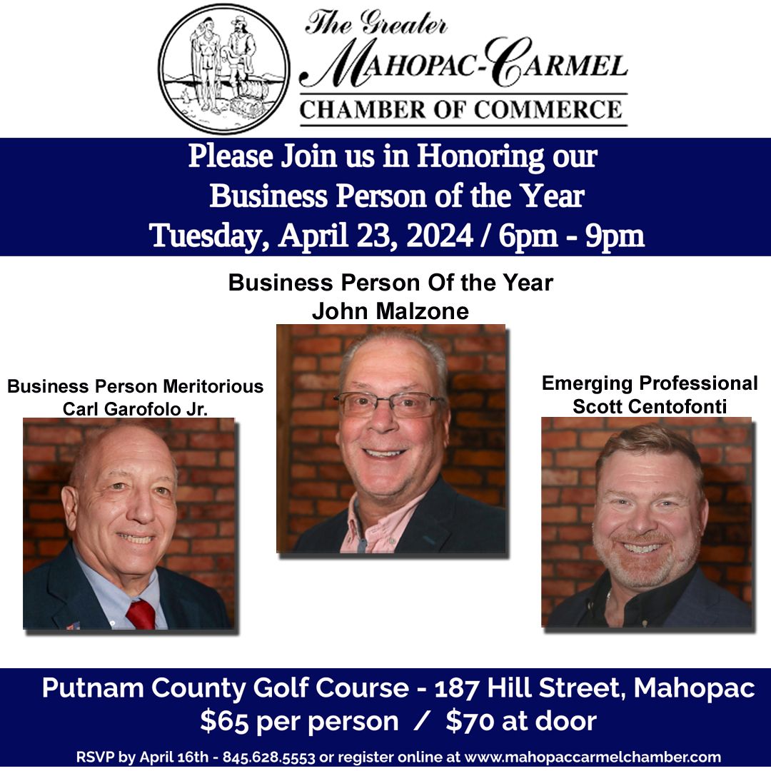 An advertisement for the greater mahopac carmel chamber of commerce  | Mahopac, NY | Mahopac Carmel Chamber