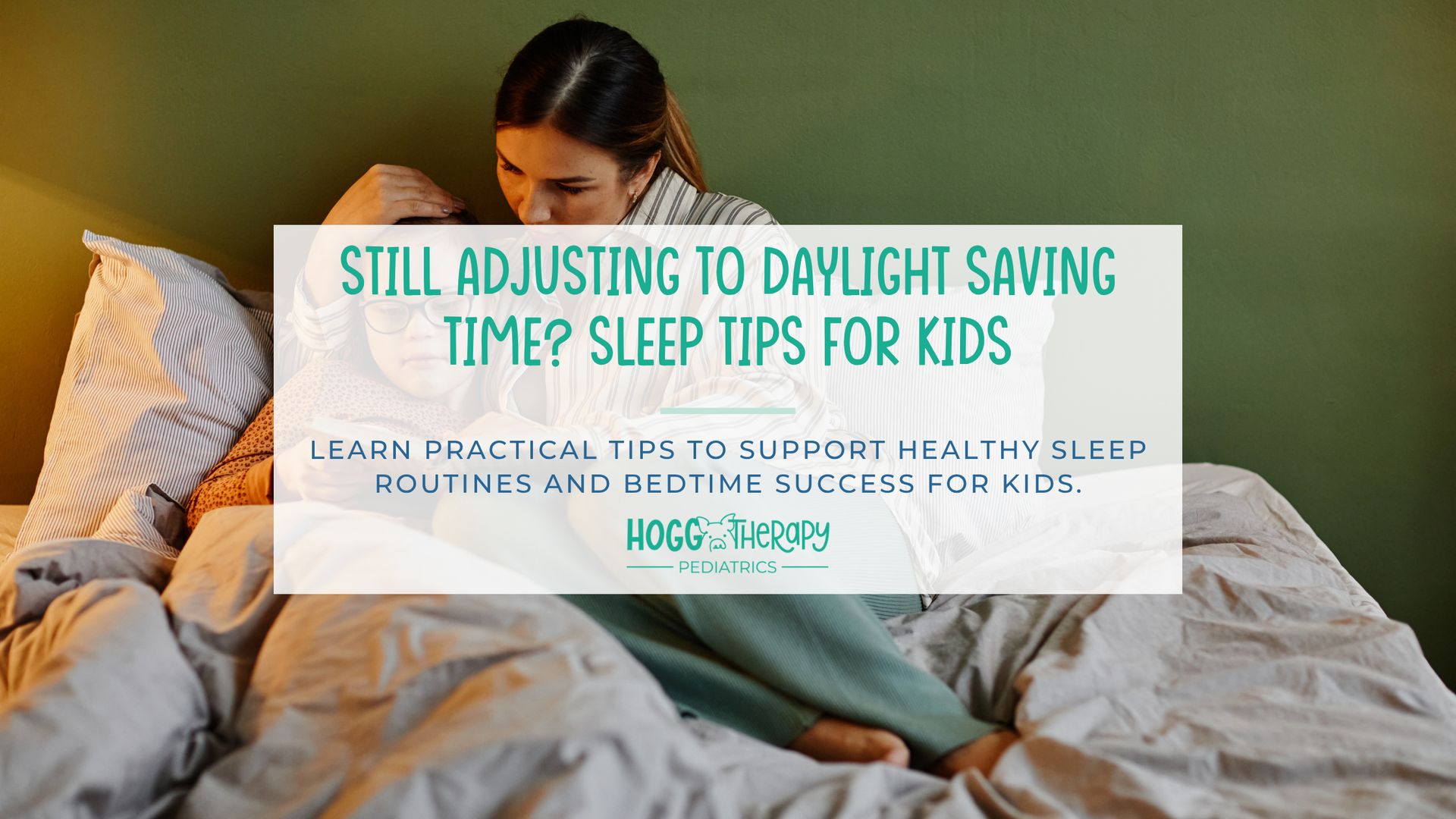 mother and child reading during bedtime routine