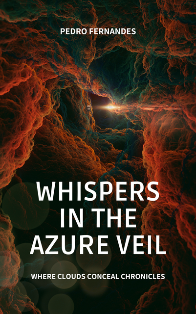 The cover of the book whispers in the azure veil by pedro fernandes