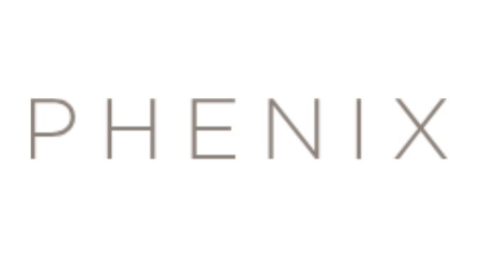 Phenix logo in a simple sans-serif font; the word