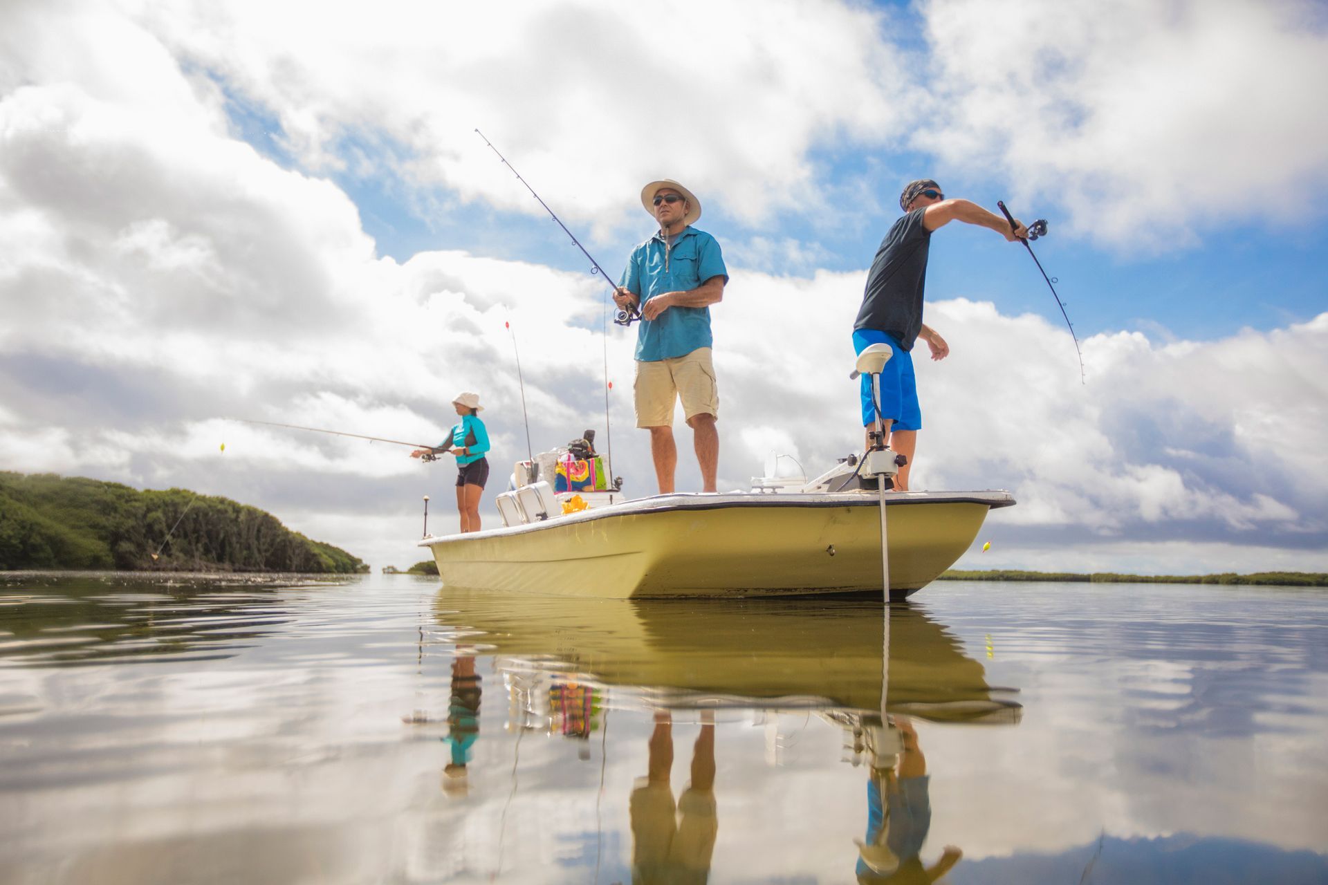 Men Fishing in the Gulf of Mexico — Bokeelia, FL — TowBoatUS Charlotte Harbor