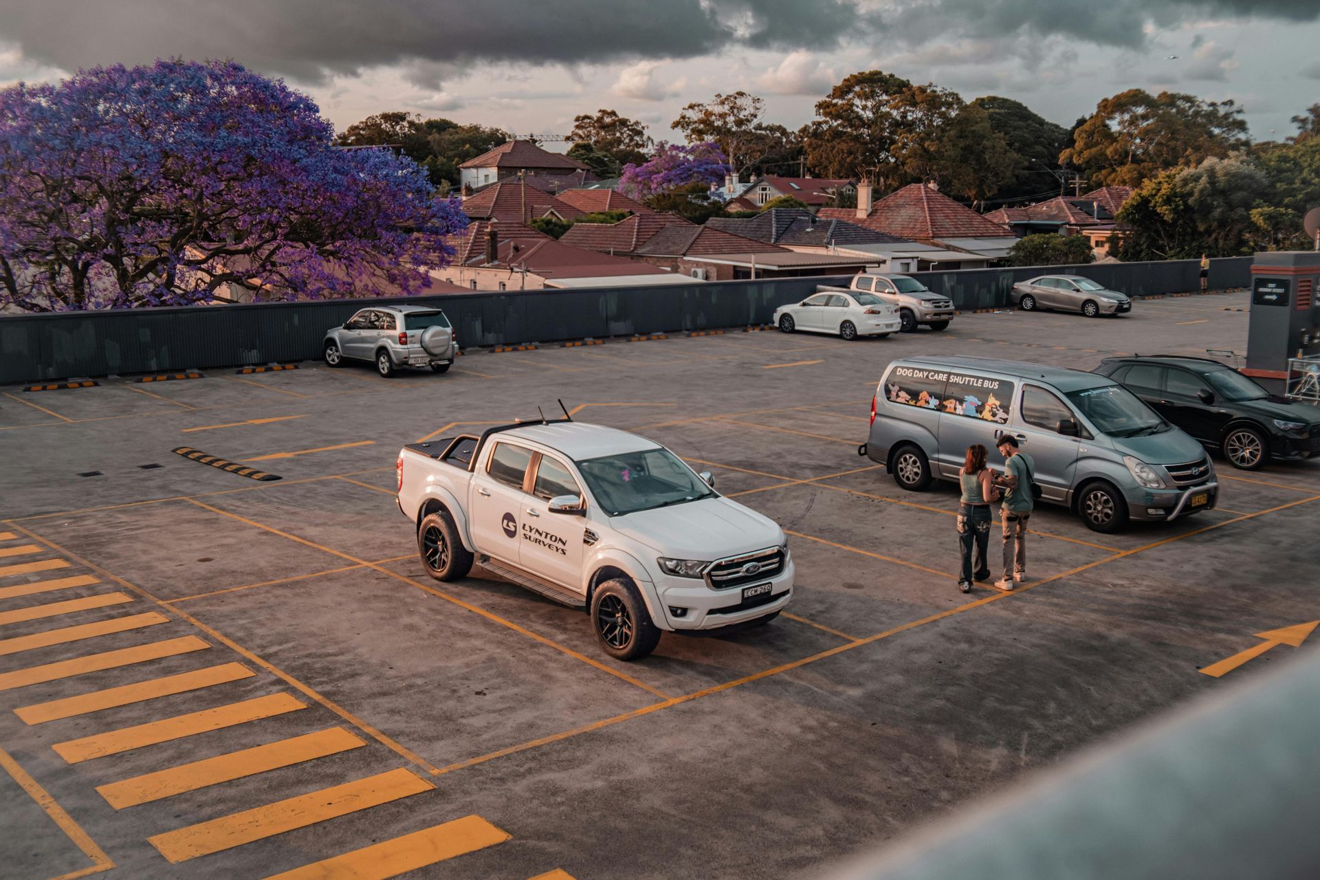 A Work Ute in a Car Park — Cairns Traffic Lawyers In Cairns City, QLD
