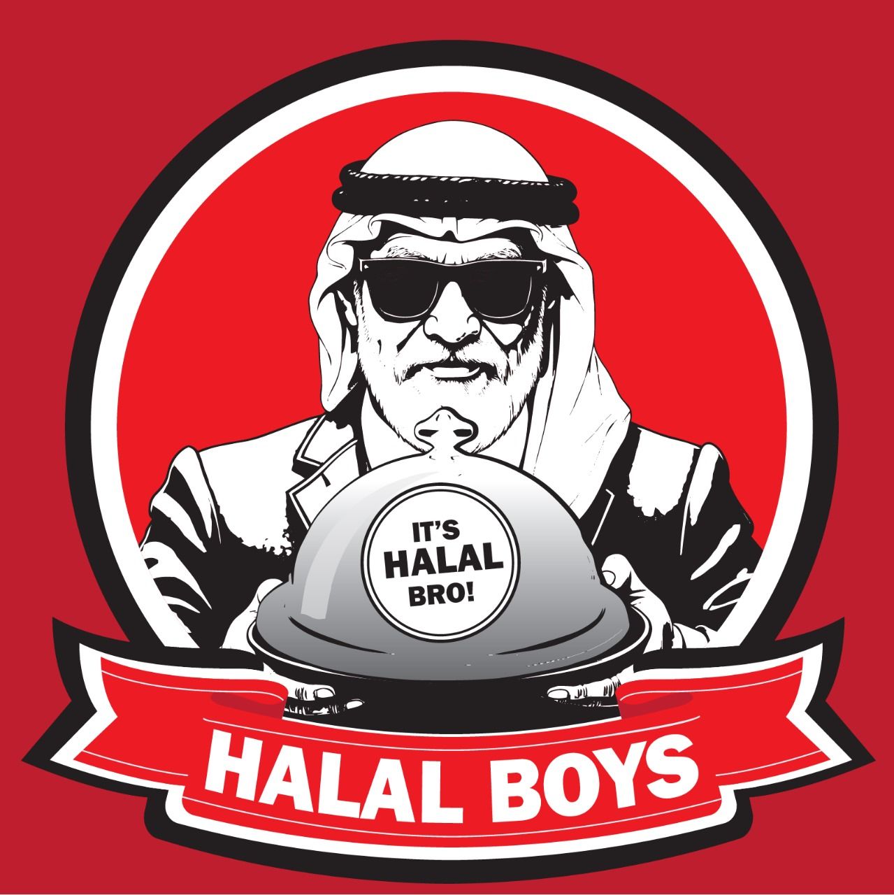 The logo for fresh food local gourmet is black and white.