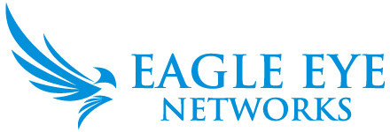 The logo for eagle eye networks has a blue bird on it.