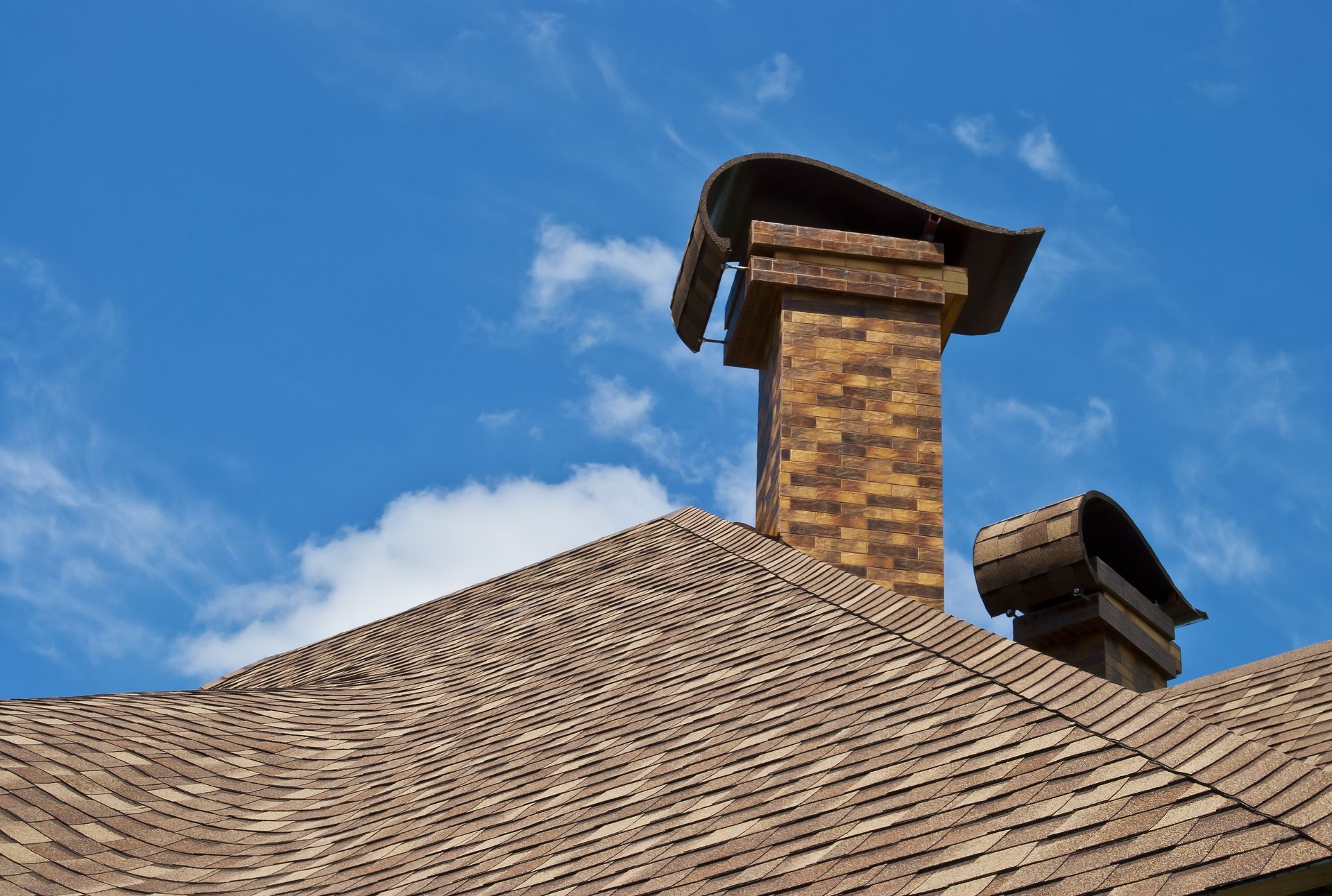 Modern Roof With Chimney