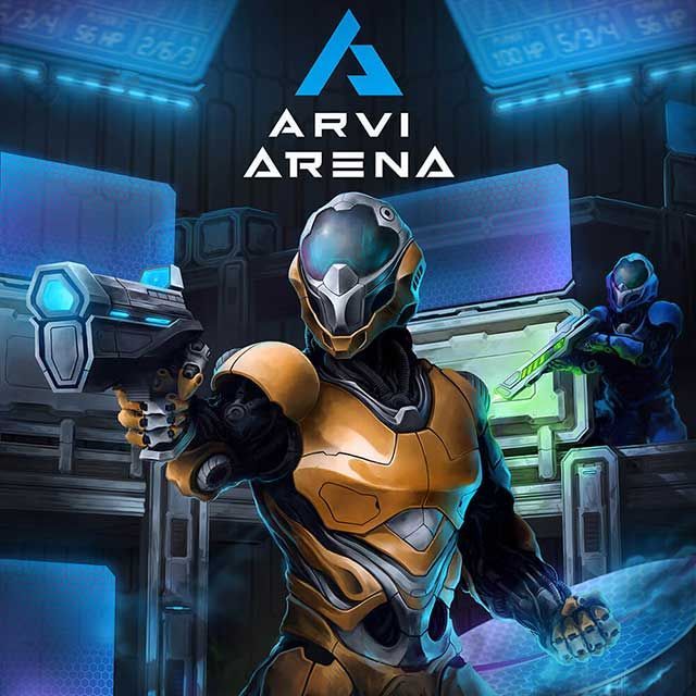 Narančasti igrač sa pištoljem u jednoj ruci i štitom u drugoj