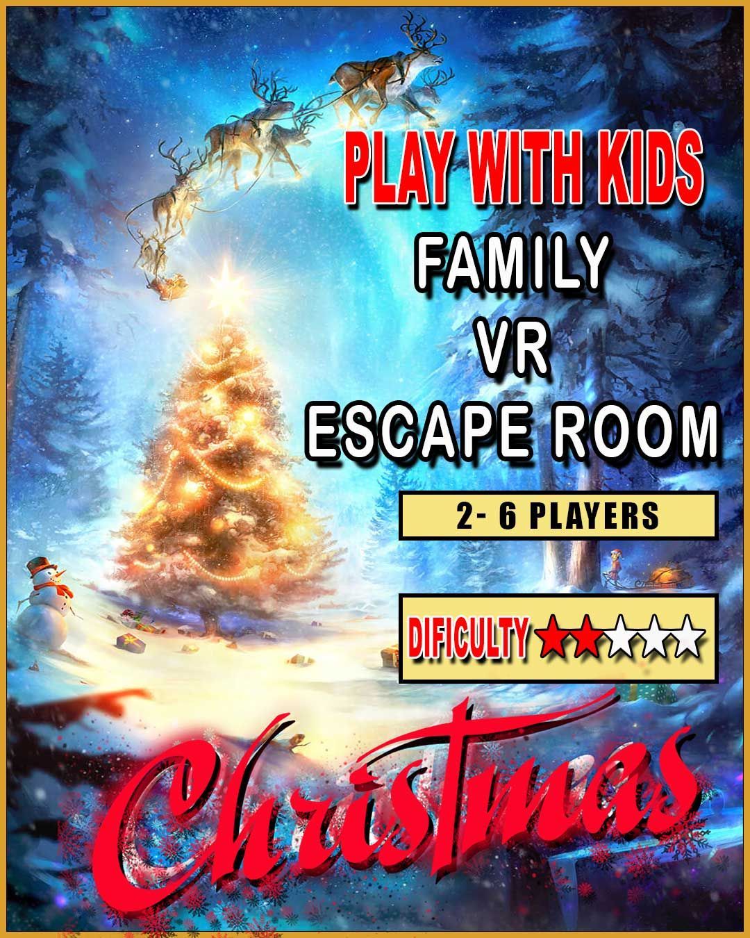 Christmas escape room family fun for kids and parents