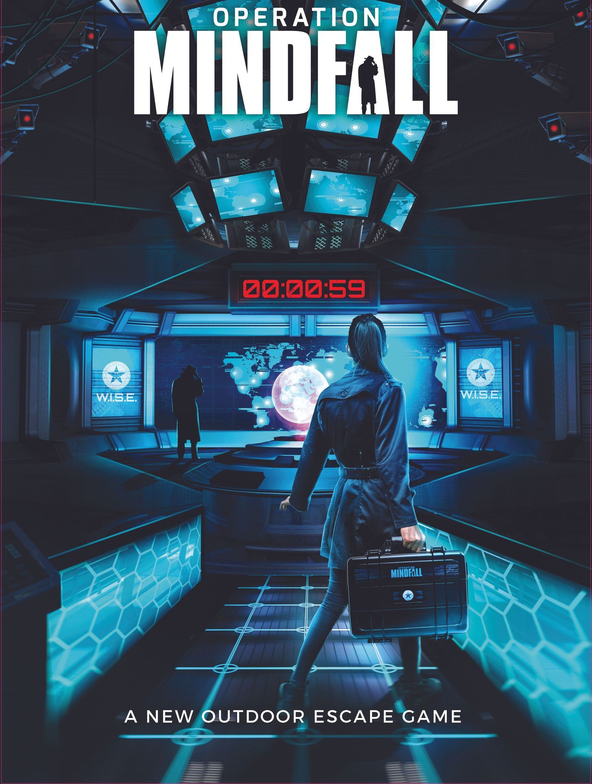 Poster za operaciju mindfall novu igru ​​bijega na otvorenom