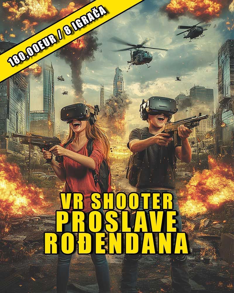 Proslave rođendana Zagreb VR Zvrk
AKCIJA : torta gratis