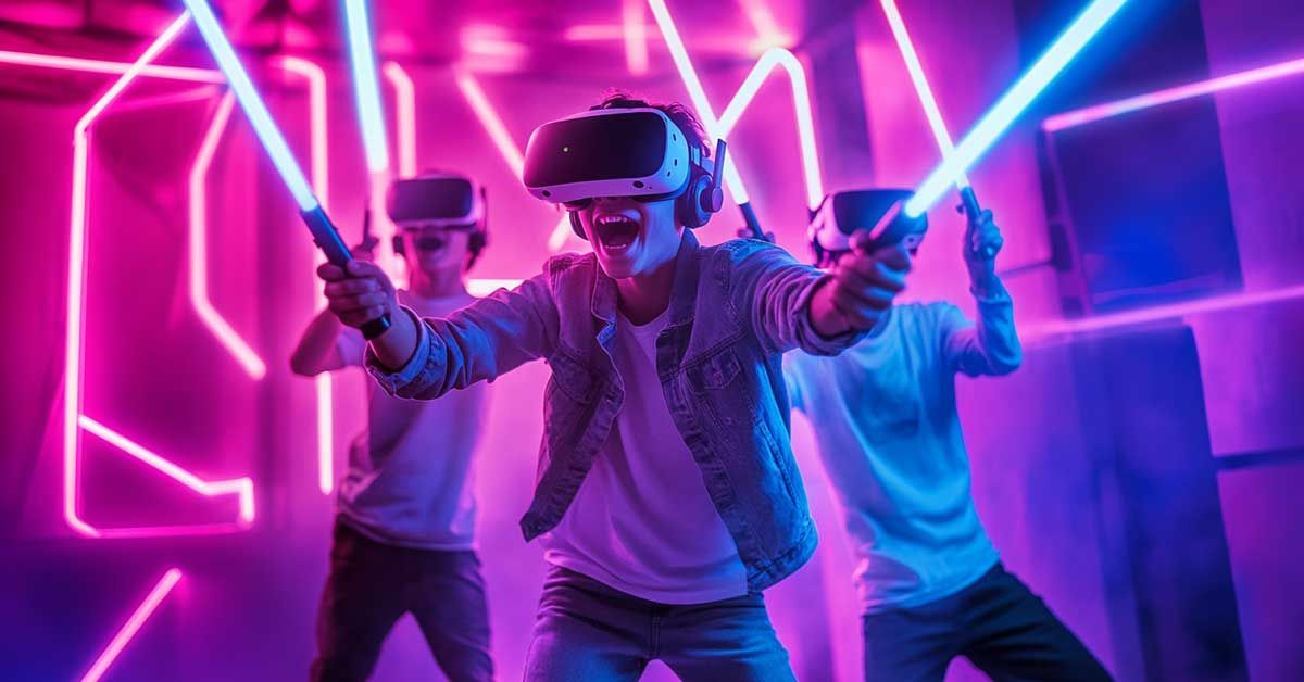 VR Zvrk Rođendanske proslave Zagreb. Plesne i ritam akcijske igre