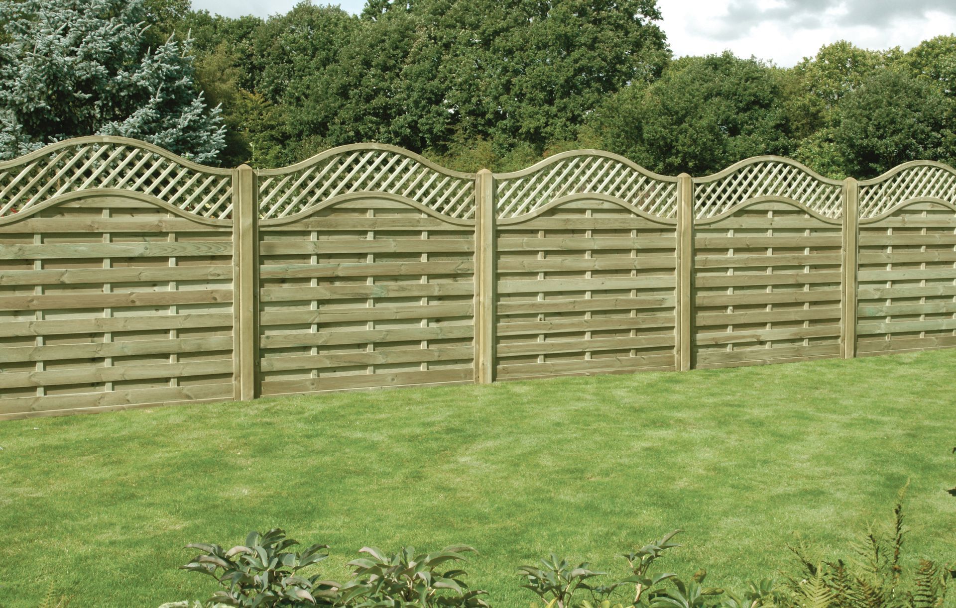 Harrogate Premier Fencing - fence repair Omega Lattice Top Fencing