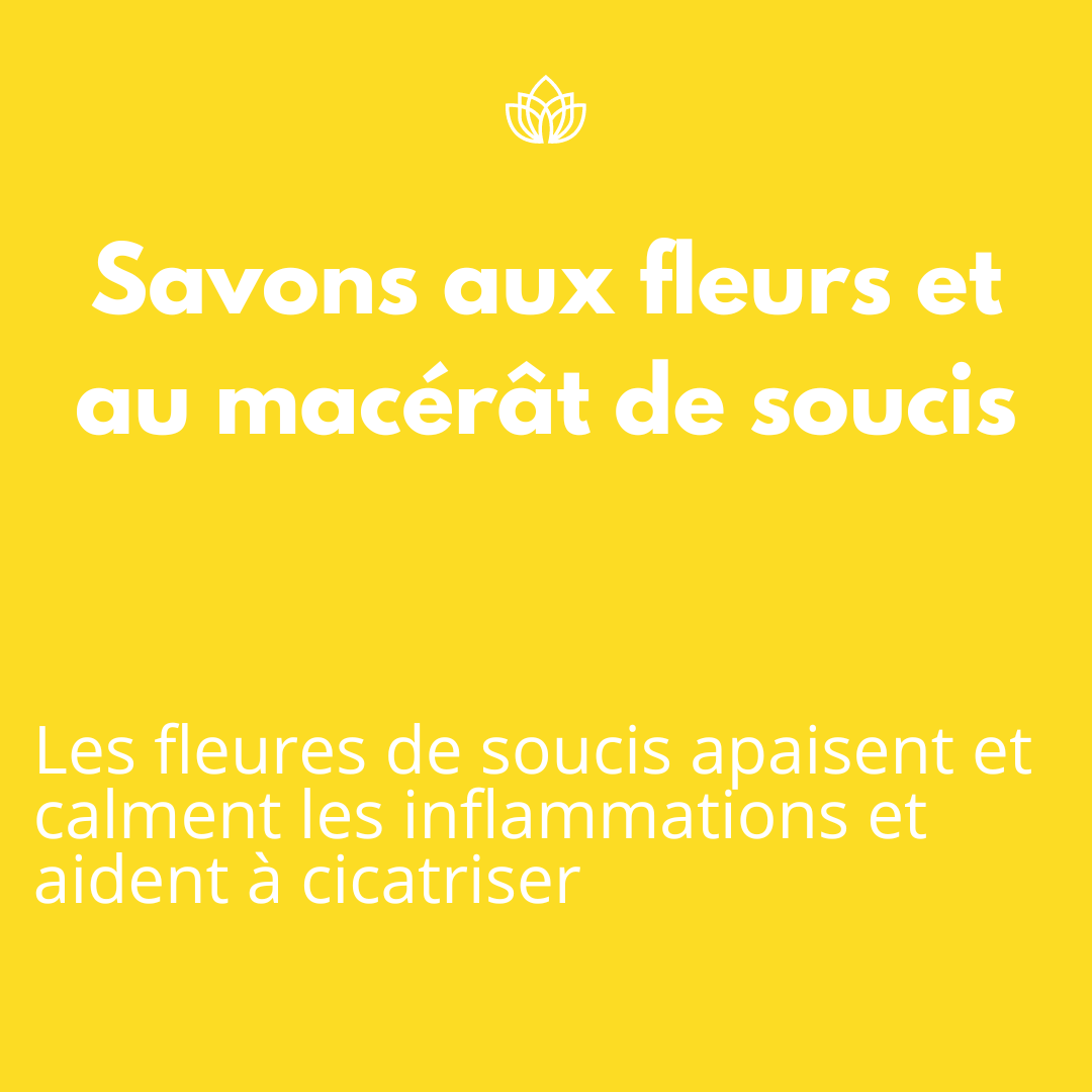 Un fond jaune avec du texte blanc et une fleur dessus.