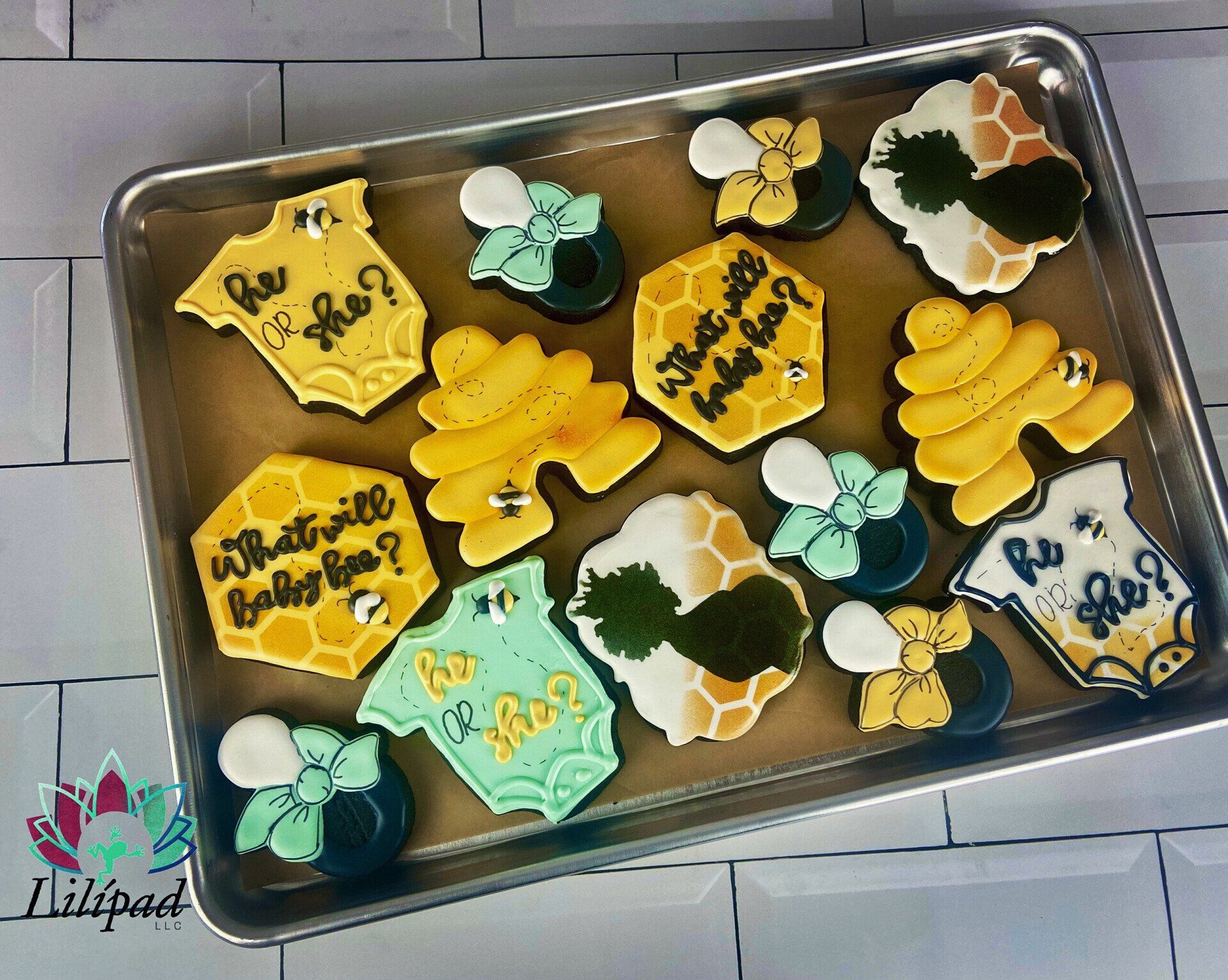 Bee theme cookies