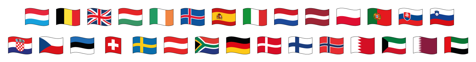 Flags of several countries displayed in rows.