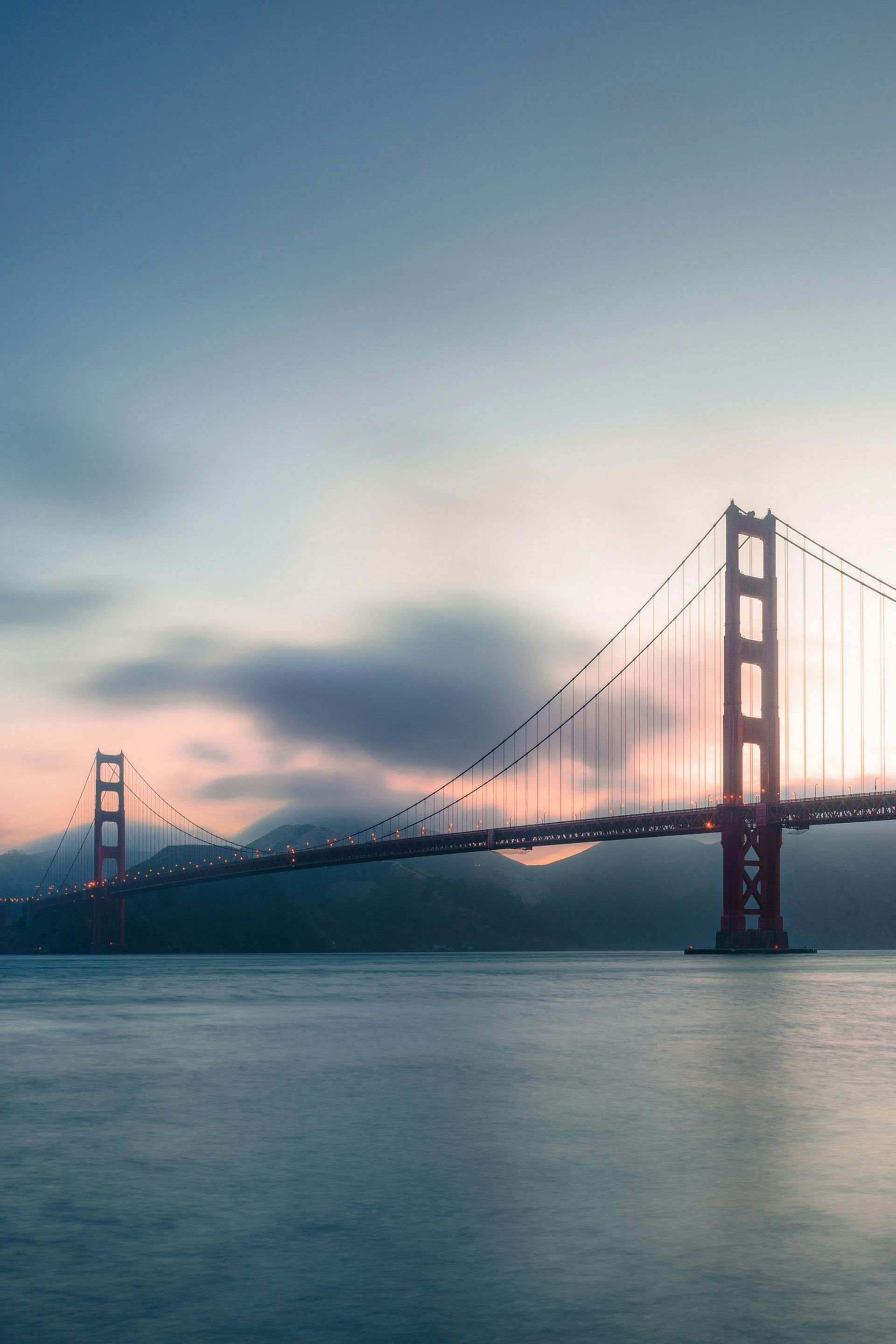 The golden gate bridge is a suspension bridge over a body of water.